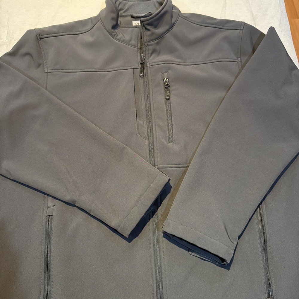 33,000 FT Tactical Jacket Men's XL Gray Waterproof Fleece Lined‎ Softshell Gorp